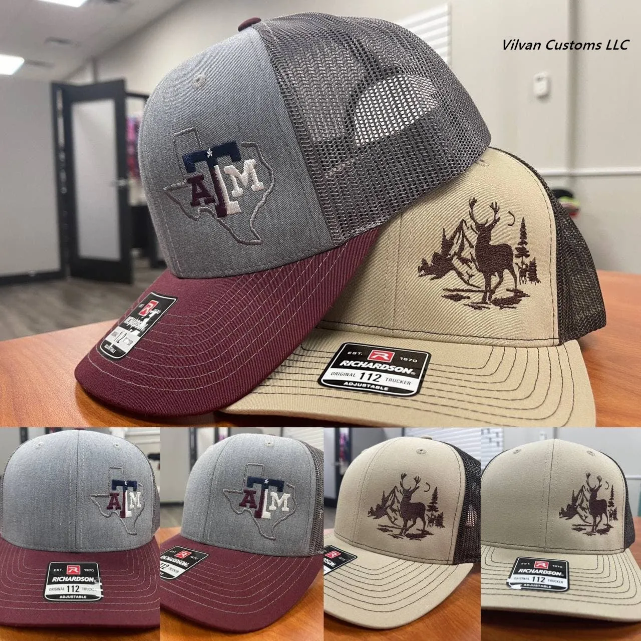 Custom Embroidery, 6477 Flexfit Wool Blend Hats