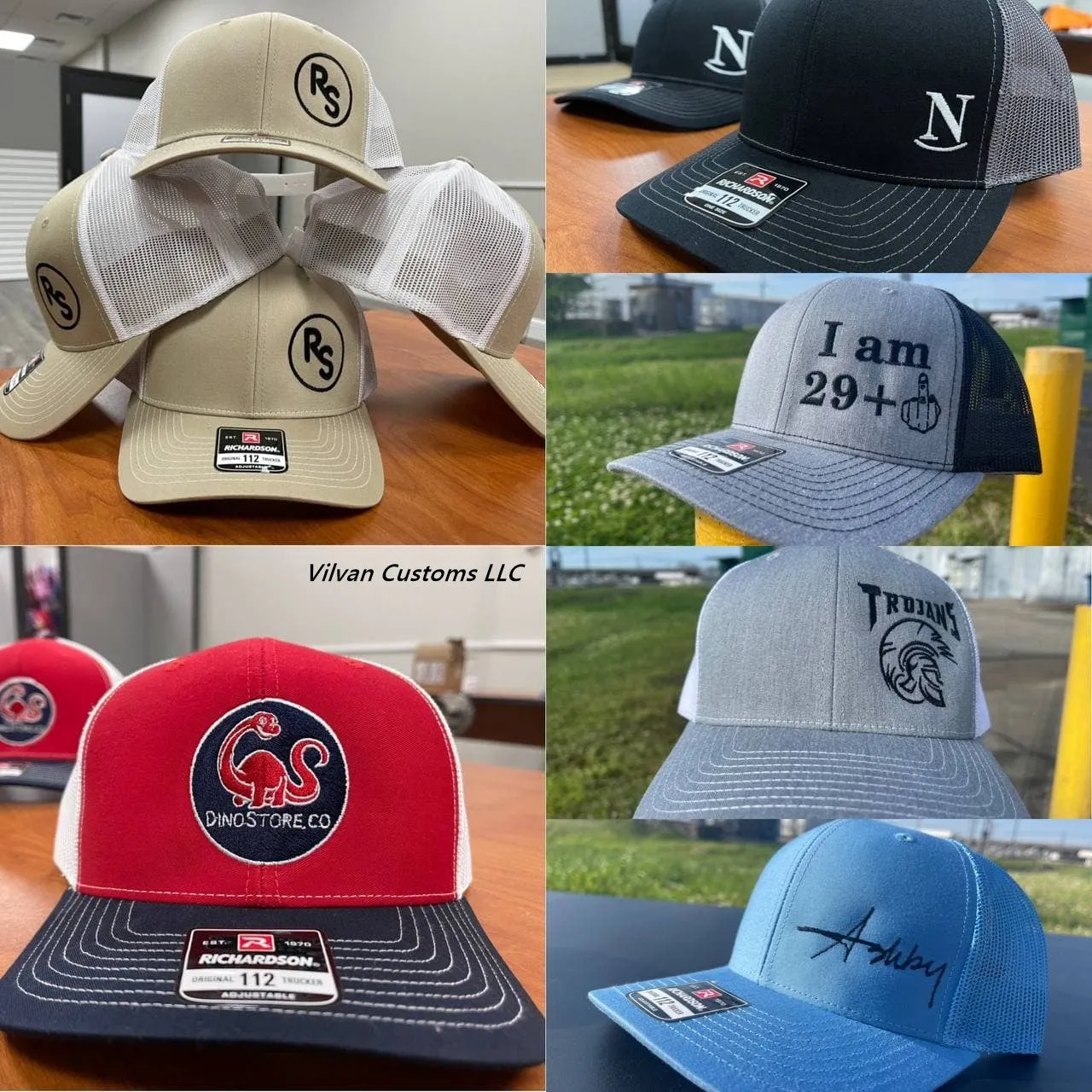 Custom Embroidery, 6477 Flexfit Wool Blend Hats