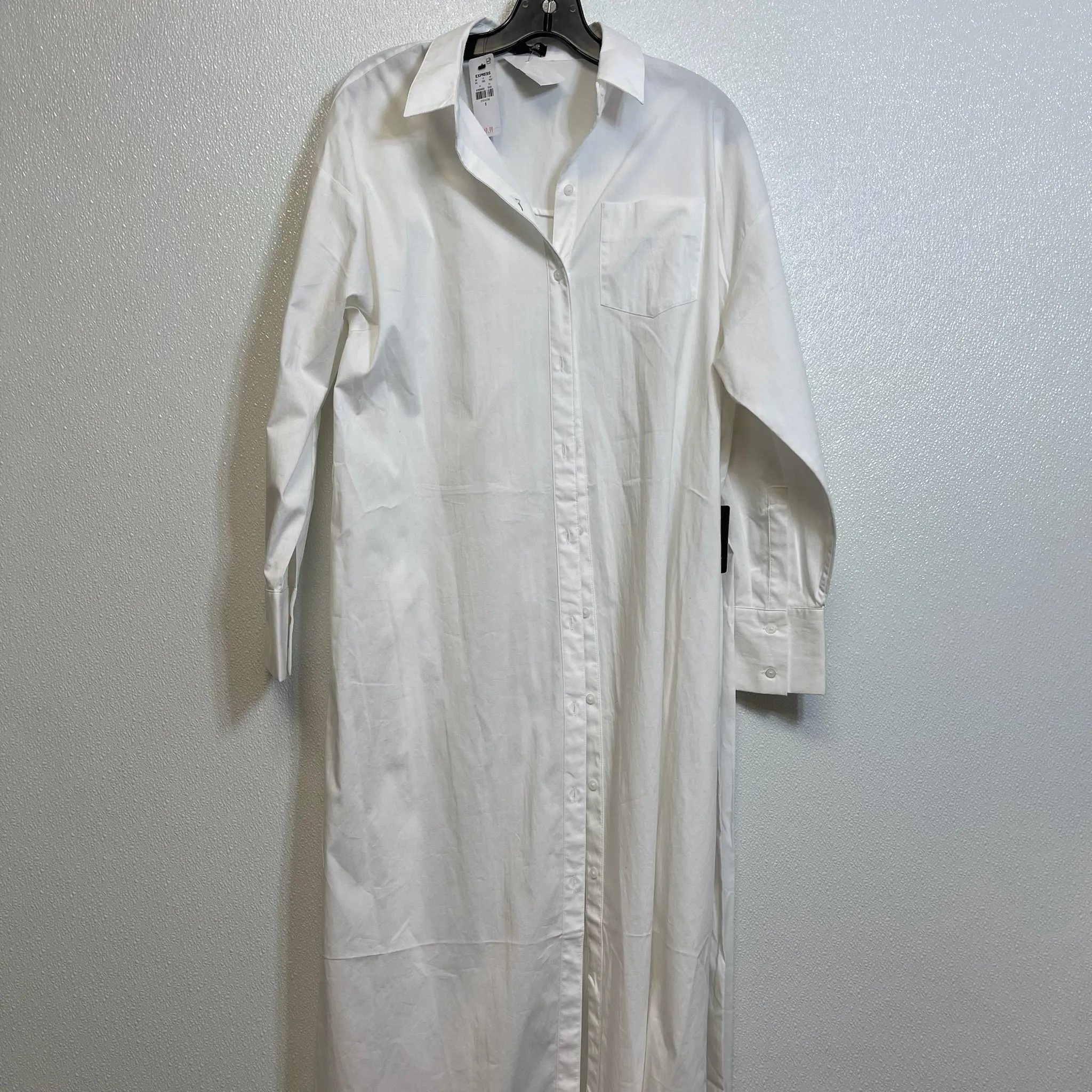 Dress Casual Maxi By Express O In White, Size: S