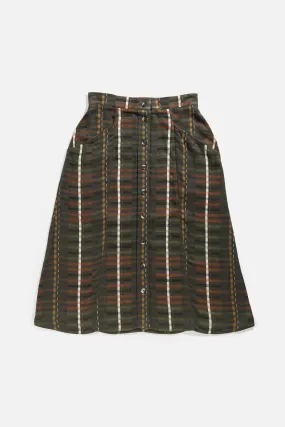 Evelyn Skirt / Olive Stripe