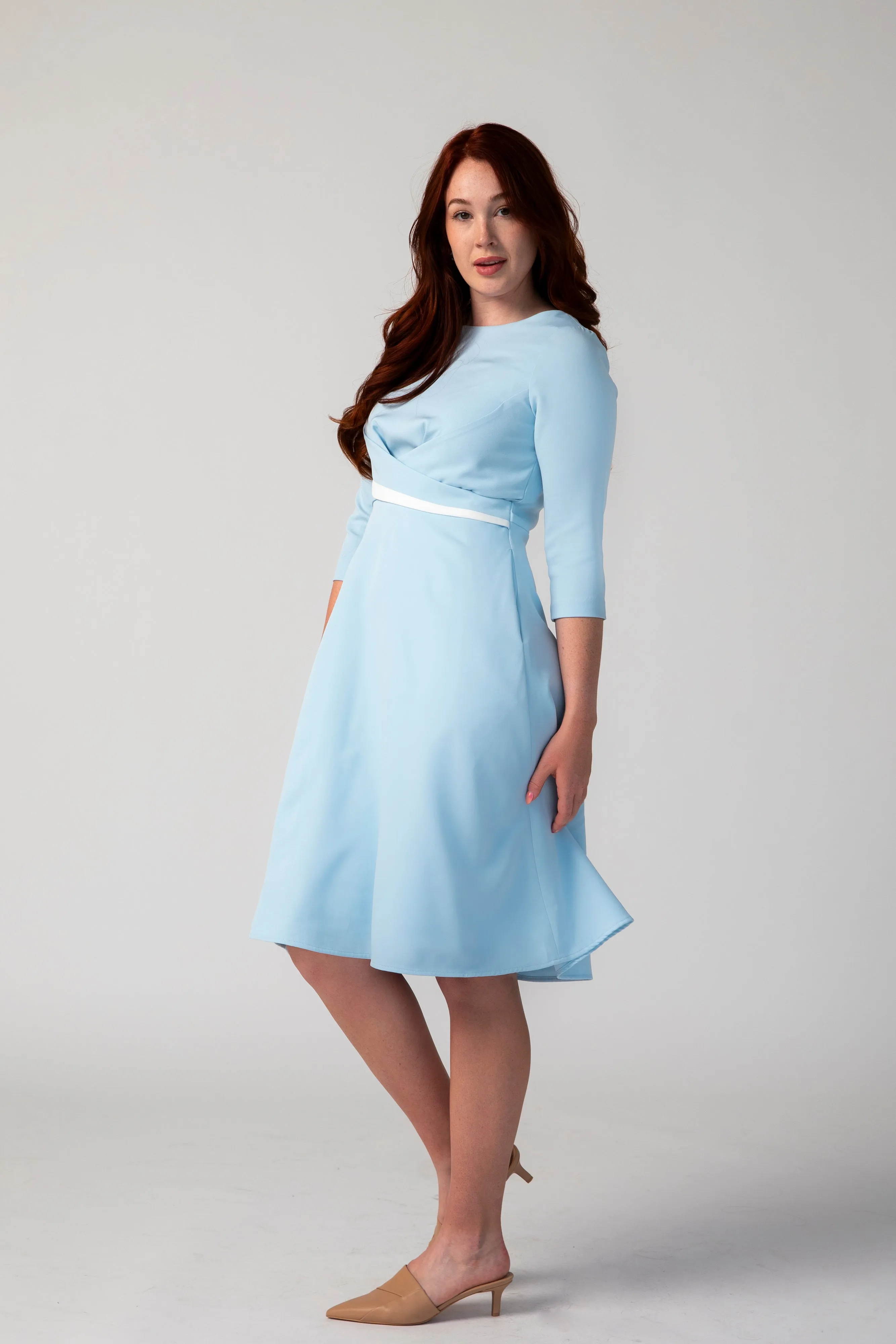 Focus Fit and Flare with Cross Belt Dress