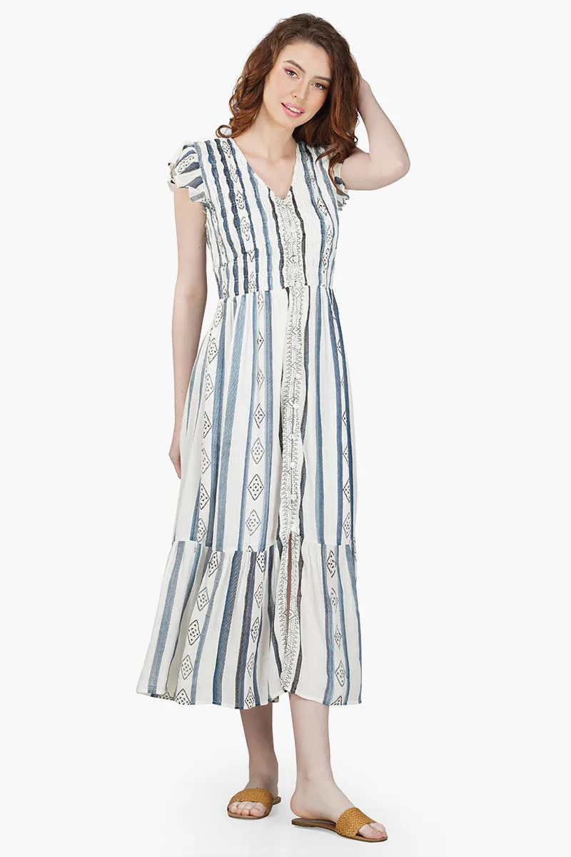 Gianna Striped Maxi Dress