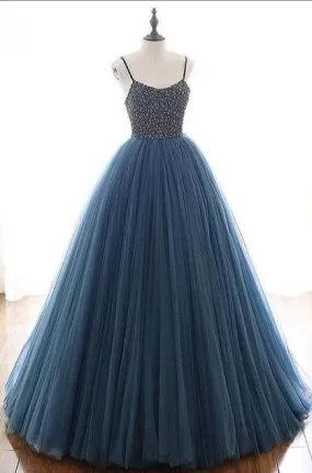 kamahe Beading Ball Gown Long Prom Dress,Popular Evening Dress,Fashion Winter Formal Dress