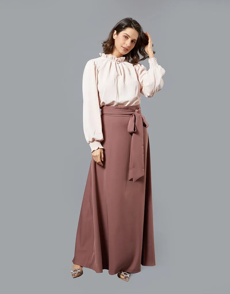 Lustrous A Line Skirt