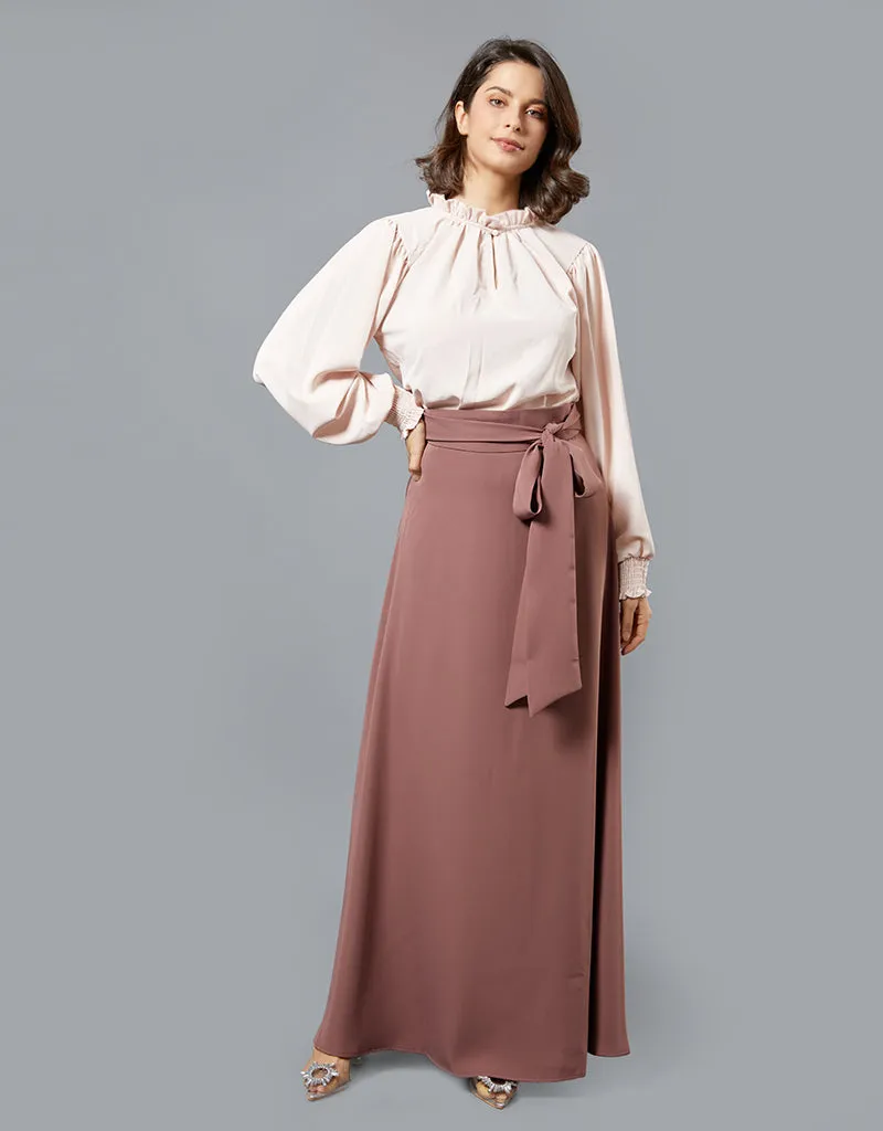 Lustrous A Line Skirt