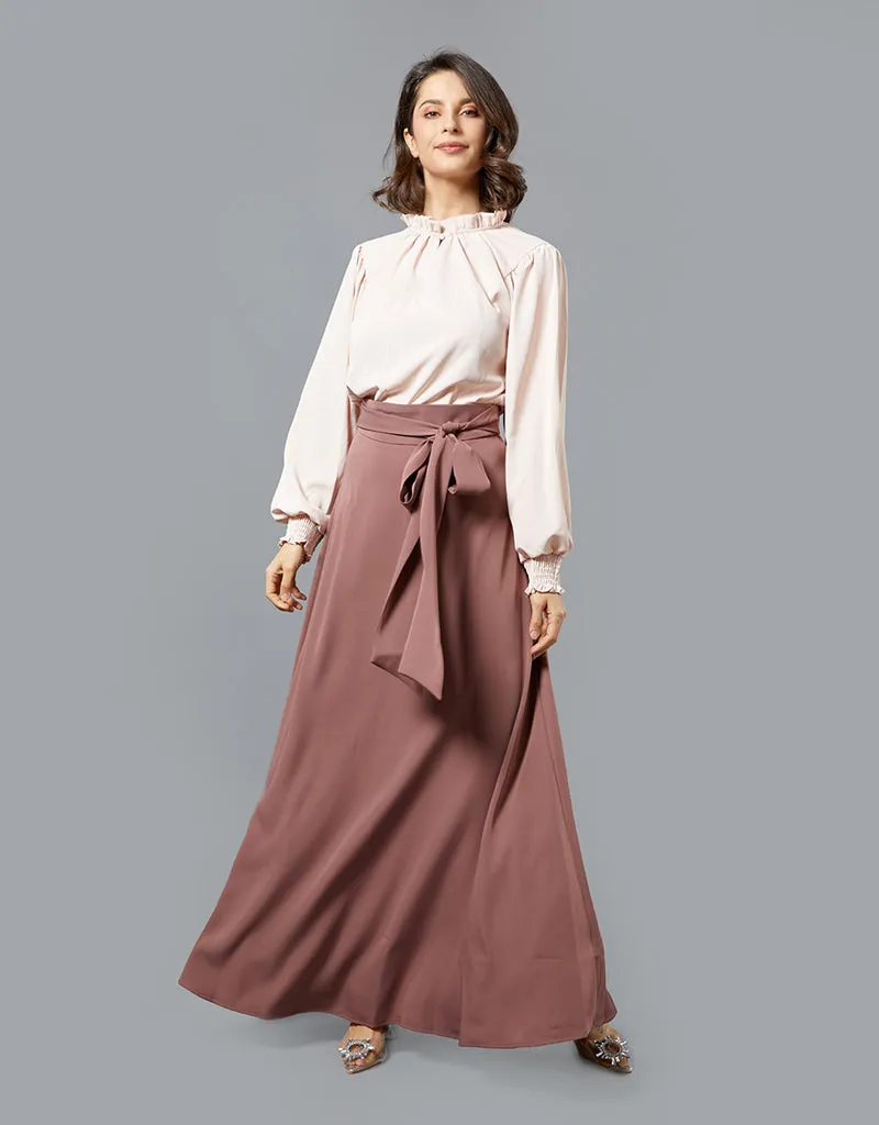 Lustrous A Line Skirt