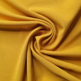 Mustard Solid Moss Crepe Fabric 17887