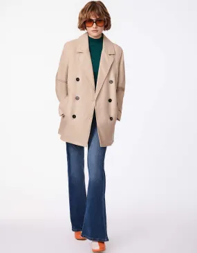 Relaxed Blazer Textured Vegan Jacket