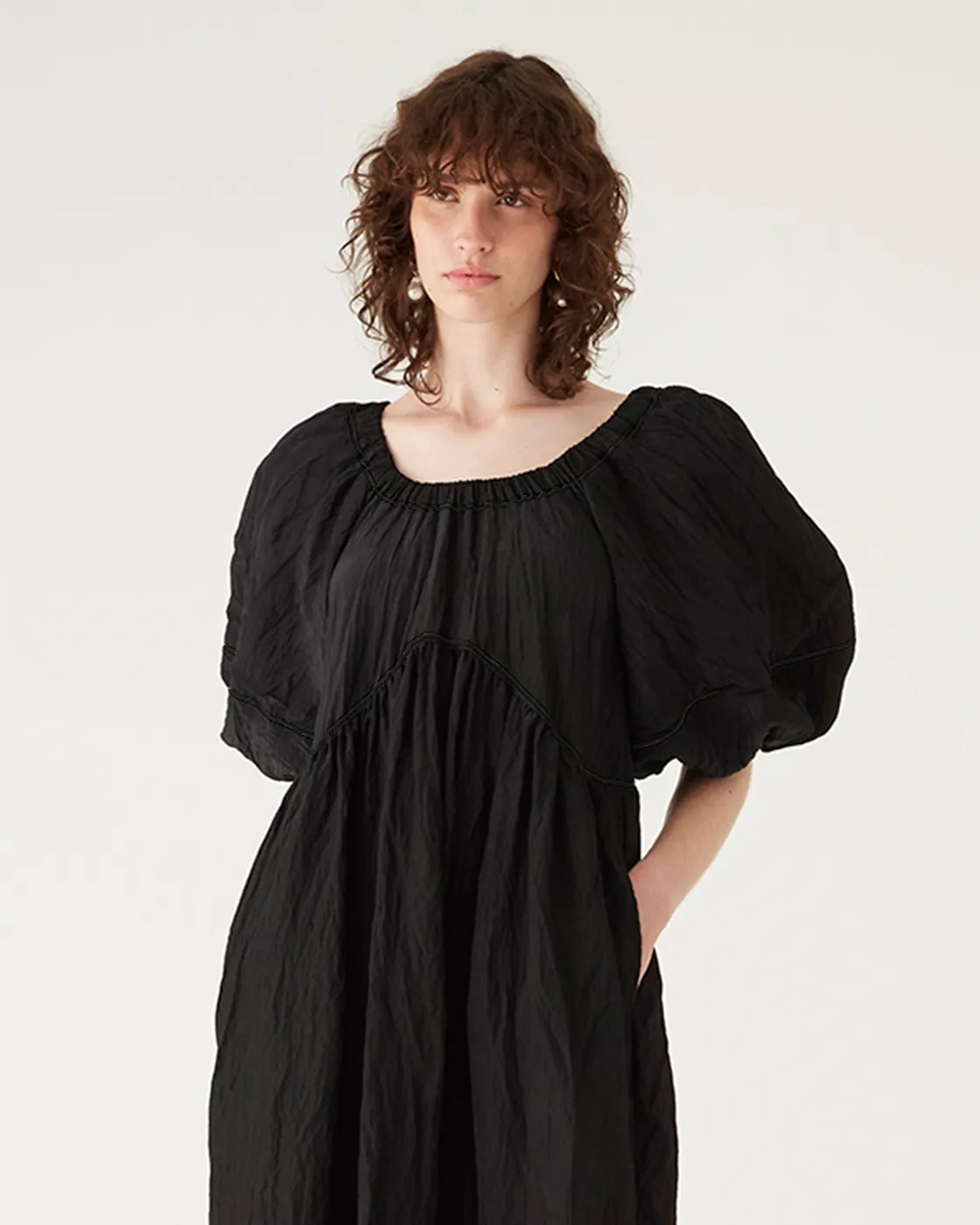 Terry Dress Viscose Blend Black