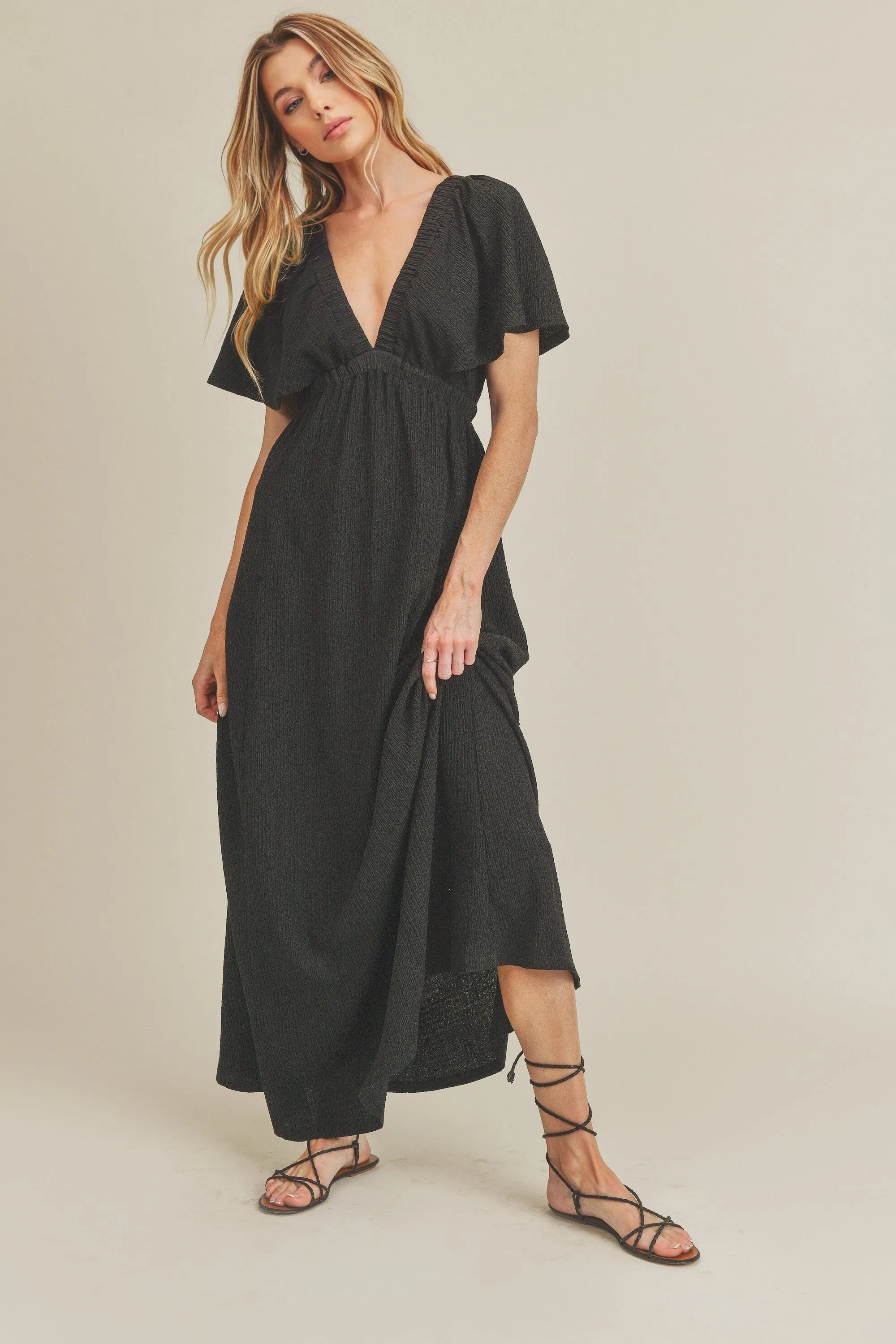 V-Neck Maxi Dress